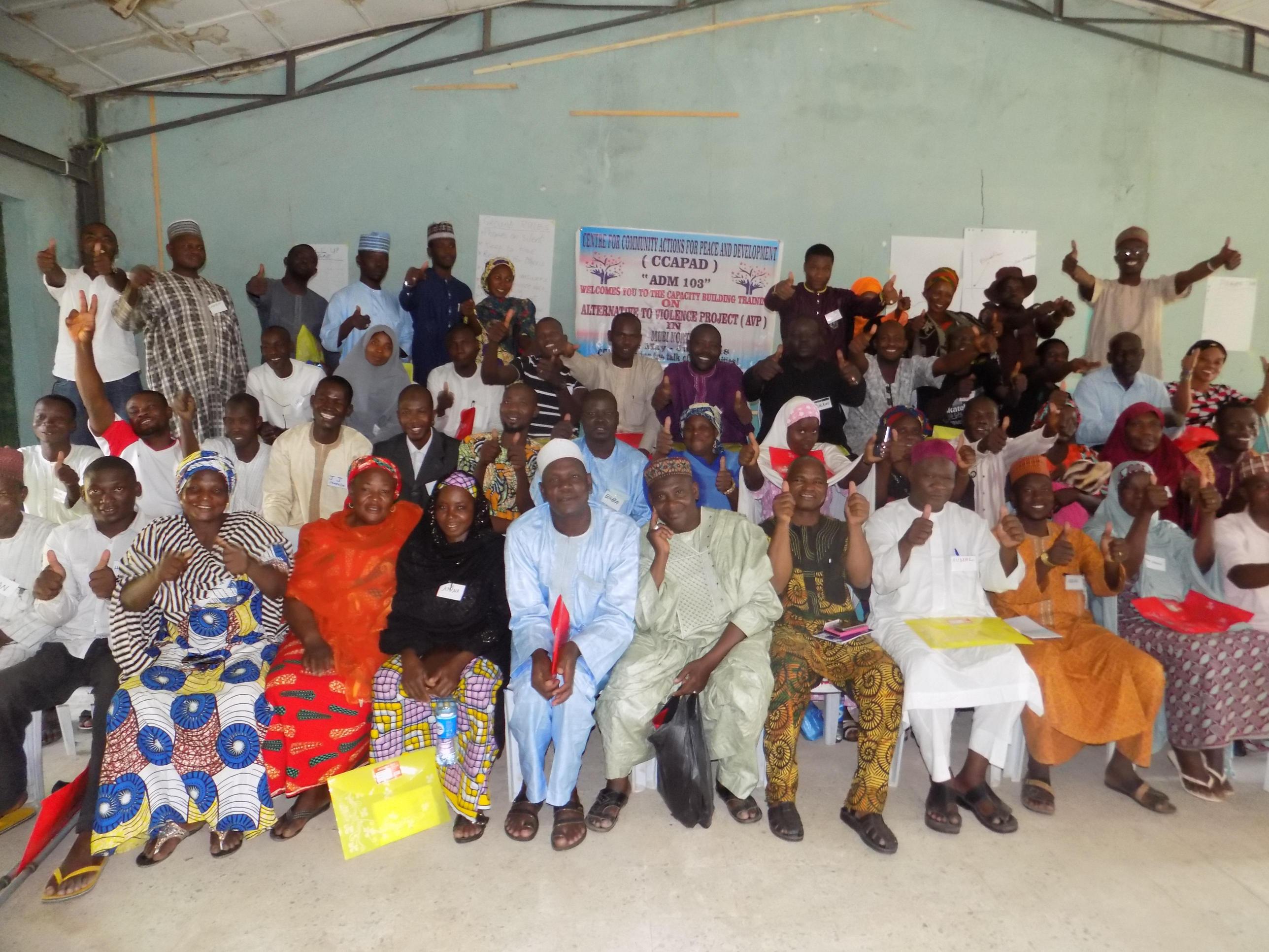 Training session with community members